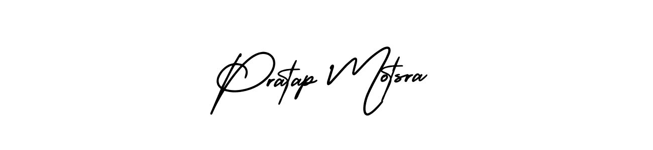 How to make Pratap Motsra signature? AmerikaSignatureDemo-Regular is a professional autograph style. Create handwritten signature for Pratap Motsra name. Pratap Motsra signature style 3 images and pictures png