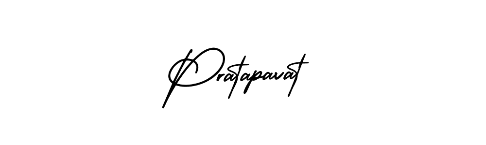 How to make Pratapavat signature? AmerikaSignatureDemo-Regular is a professional autograph style. Create handwritten signature for Pratapavat name. Pratapavat signature style 3 images and pictures png