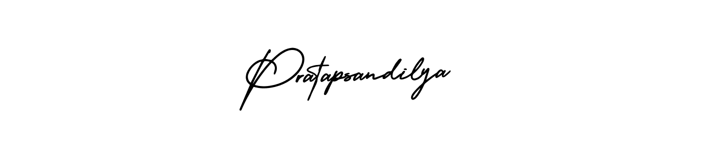 Create a beautiful signature design for name Pratapsandilya. With this signature (AmerikaSignatureDemo-Regular) fonts, you can make a handwritten signature for free. Pratapsandilya signature style 3 images and pictures png