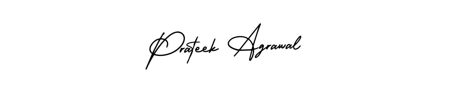 Design your own signature with our free online signature maker. With this signature software, you can create a handwritten (AmerikaSignatureDemo-Regular) signature for name Prateek Agrawal. Prateek Agrawal signature style 3 images and pictures png