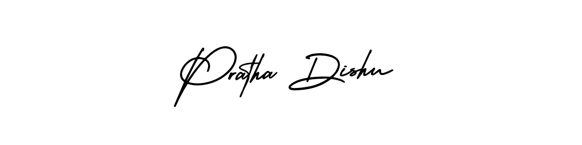How to make Pratha Dishu name signature. Use AmerikaSignatureDemo-Regular style for creating short signs online. This is the latest handwritten sign. Pratha Dishu signature style 3 images and pictures png
