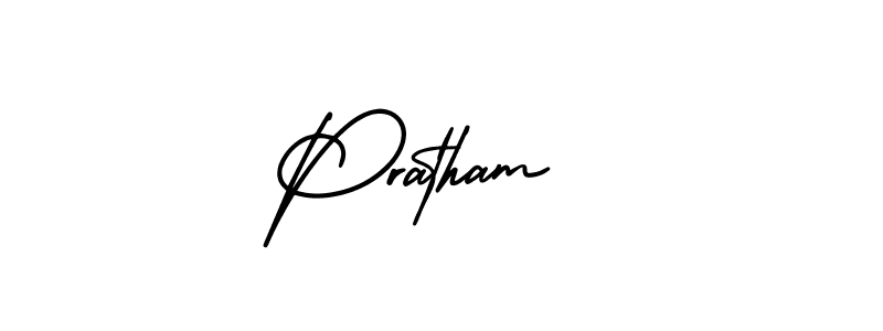 How to Draw Pratham  signature style? AmerikaSignatureDemo-Regular is a latest design signature styles for name Pratham . Pratham  signature style 3 images and pictures png