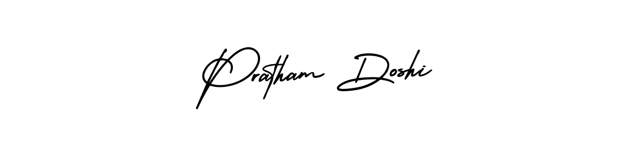 How to Draw Pratham Doshi signature style? AmerikaSignatureDemo-Regular is a latest design signature styles for name Pratham Doshi. Pratham Doshi signature style 3 images and pictures png