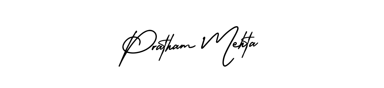Make a short Pratham Mehta signature style. Manage your documents anywhere anytime using AmerikaSignatureDemo-Regular. Create and add eSignatures, submit forms, share and send files easily. Pratham Mehta signature style 3 images and pictures png