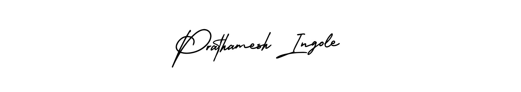 Design your own signature with our free online signature maker. With this signature software, you can create a handwritten (AmerikaSignatureDemo-Regular) signature for name Prathamesh Ingole. Prathamesh Ingole signature style 3 images and pictures png