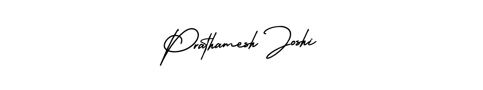 How to make Prathamesh Joshi name signature. Use AmerikaSignatureDemo-Regular style for creating short signs online. This is the latest handwritten sign. Prathamesh Joshi signature style 3 images and pictures png