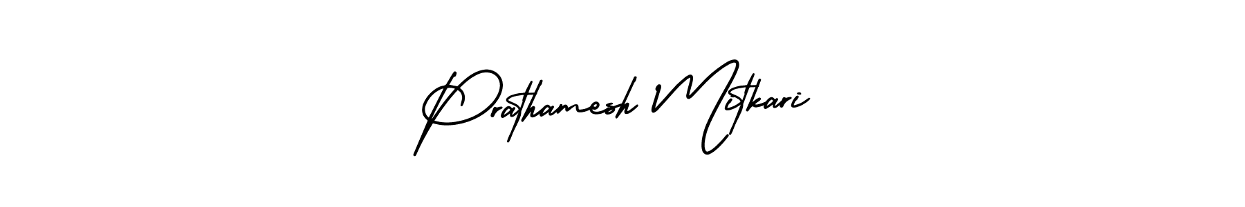 Prathamesh Mitkari stylish signature style. Best Handwritten Sign (AmerikaSignatureDemo-Regular) for my name. Handwritten Signature Collection Ideas for my name Prathamesh Mitkari. Prathamesh Mitkari signature style 3 images and pictures png