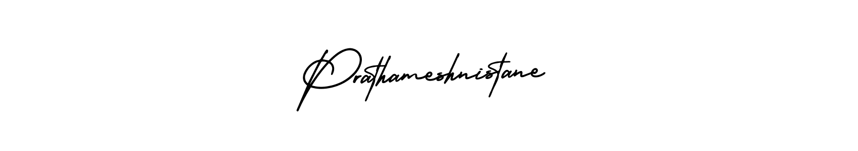 Use a signature maker to create a handwritten signature online. With this signature software, you can design (AmerikaSignatureDemo-Regular) your own signature for name Prathameshnistane. Prathameshnistane signature style 3 images and pictures png