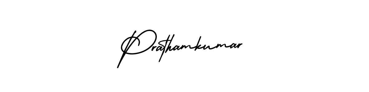 Use a signature maker to create a handwritten signature online. With this signature software, you can design (AmerikaSignatureDemo-Regular) your own signature for name Prathamkumar. Prathamkumar signature style 3 images and pictures png