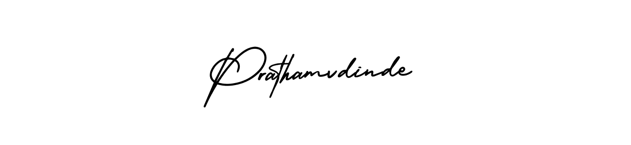This is the best signature style for the Prathamvdinde name. Also you like these signature font (AmerikaSignatureDemo-Regular). Mix name signature. Prathamvdinde signature style 3 images and pictures png