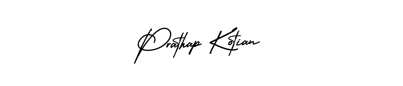 How to Draw Prathap Kotian signature style? AmerikaSignatureDemo-Regular is a latest design signature styles for name Prathap Kotian. Prathap Kotian signature style 3 images and pictures png