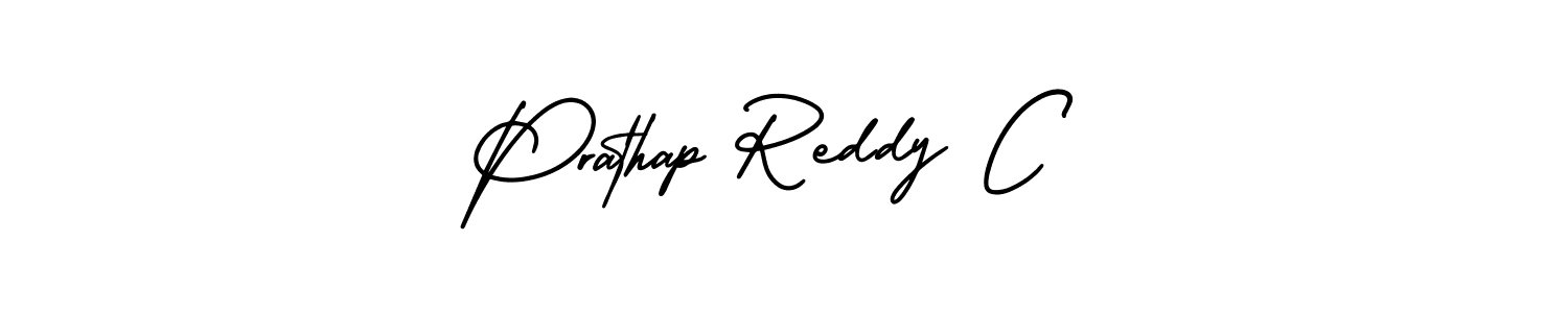 How to make Prathap Reddy C signature? AmerikaSignatureDemo-Regular is a professional autograph style. Create handwritten signature for Prathap Reddy C name. Prathap Reddy C signature style 3 images and pictures png