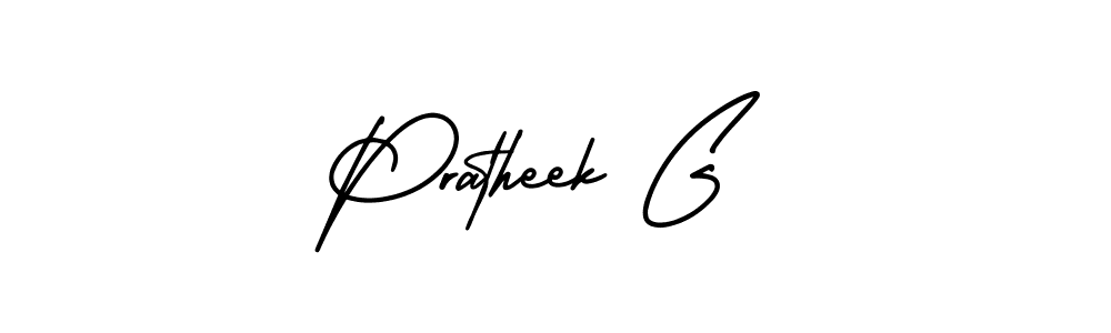 Best and Professional Signature Style for Pratheek G. AmerikaSignatureDemo-Regular Best Signature Style Collection. Pratheek G signature style 3 images and pictures png