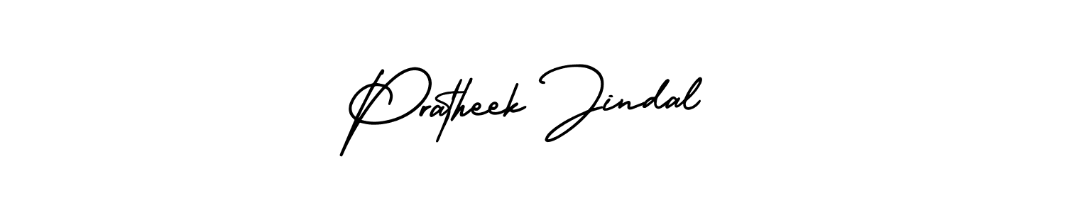 It looks lik you need a new signature style for name Pratheek Jindal. Design unique handwritten (AmerikaSignatureDemo-Regular) signature with our free signature maker in just a few clicks. Pratheek Jindal signature style 3 images and pictures png