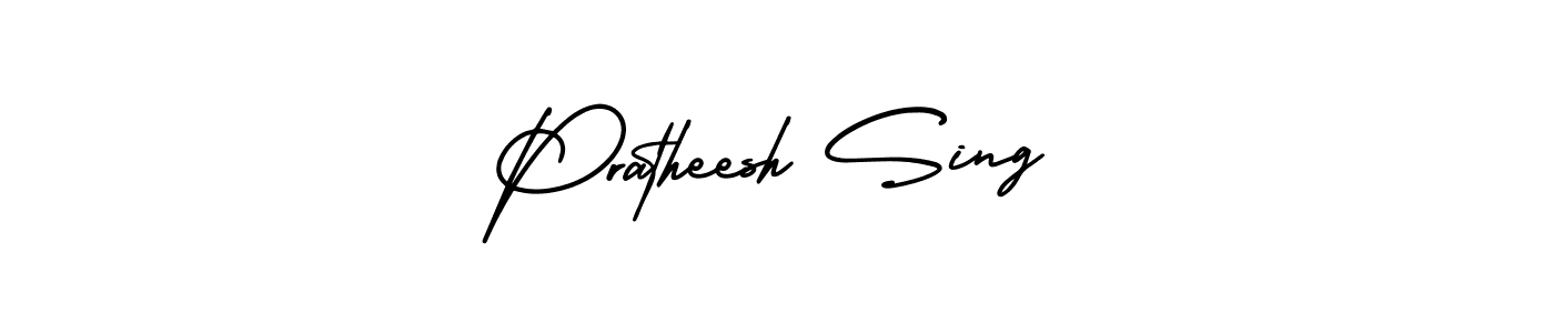 Make a beautiful signature design for name Pratheesh Sing. With this signature (AmerikaSignatureDemo-Regular) style, you can create a handwritten signature for free. Pratheesh Sing signature style 3 images and pictures png