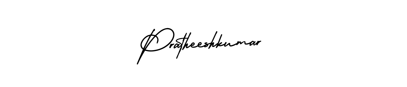 Similarly AmerikaSignatureDemo-Regular is the best handwritten signature design. Signature creator online .You can use it as an online autograph creator for name Pratheeshkumar. Pratheeshkumar signature style 3 images and pictures png