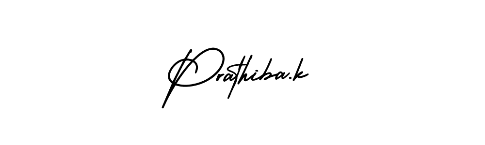 Prathiba.k stylish signature style. Best Handwritten Sign (AmerikaSignatureDemo-Regular) for my name. Handwritten Signature Collection Ideas for my name Prathiba.k. Prathiba.k signature style 3 images and pictures png