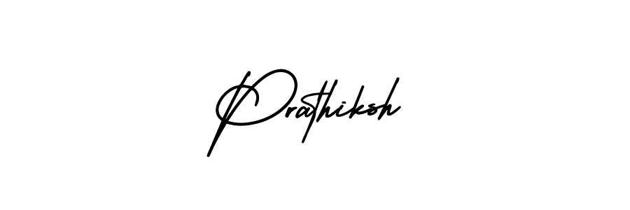 Also we have Prathiksh name is the best signature style. Create professional handwritten signature collection using AmerikaSignatureDemo-Regular autograph style. Prathiksh signature style 3 images and pictures png