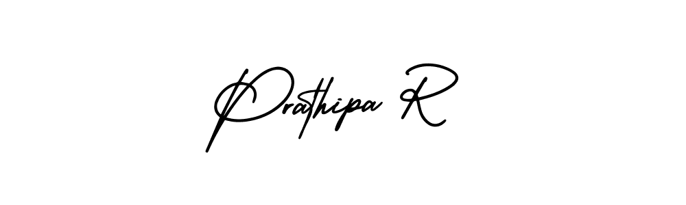 AmerikaSignatureDemo-Regular is a professional signature style that is perfect for those who want to add a touch of class to their signature. It is also a great choice for those who want to make their signature more unique. Get Prathipa R name to fancy signature for free. Prathipa R signature style 3 images and pictures png