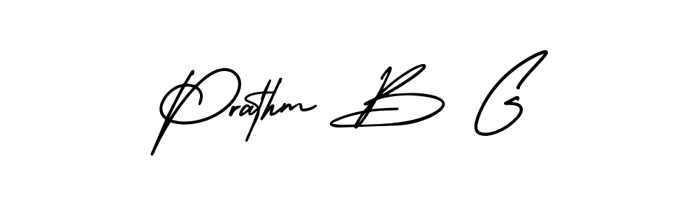 You can use this online signature creator to create a handwritten signature for the name Prathm B G. This is the best online autograph maker. Prathm B G signature style 3 images and pictures png