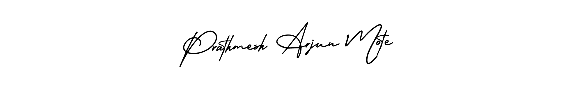 Create a beautiful signature design for name Prathmesh Arjun Mote. With this signature (AmerikaSignatureDemo-Regular) fonts, you can make a handwritten signature for free. Prathmesh Arjun Mote signature style 3 images and pictures png