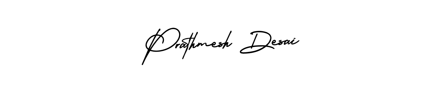Prathmesh Desai stylish signature style. Best Handwritten Sign (AmerikaSignatureDemo-Regular) for my name. Handwritten Signature Collection Ideas for my name Prathmesh Desai. Prathmesh Desai signature style 3 images and pictures png