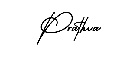 Get inspired by this graceful AmerikaSignatureDemo-Regular signature style for name Prathva. Smooth loops and balanced proportions for everyday use. Prathva signature style 3 images and pictures png