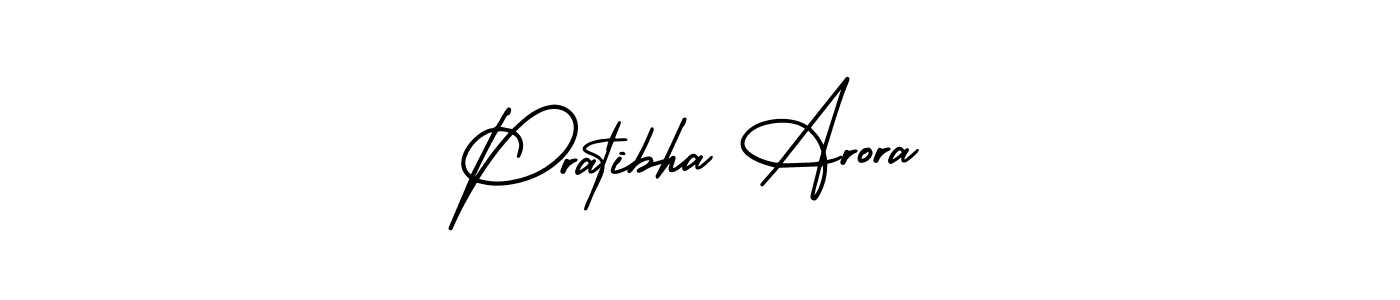 How to make Pratibha Arora name signature. Use AmerikaSignatureDemo-Regular style for creating short signs online. This is the latest handwritten sign. Pratibha Arora signature style 3 images and pictures png