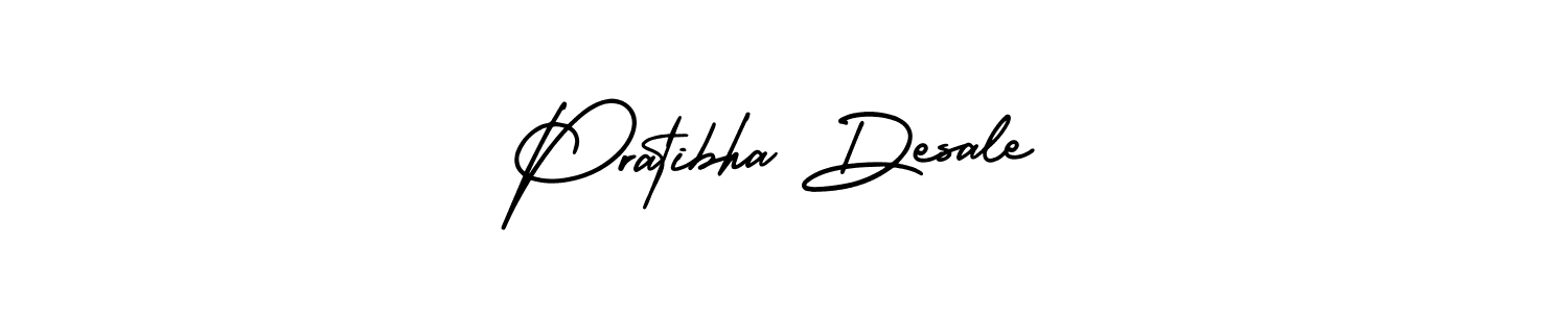 Pratibha Desale stylish signature style. Best Handwritten Sign (AmerikaSignatureDemo-Regular) for my name. Handwritten Signature Collection Ideas for my name Pratibha Desale. Pratibha Desale signature style 3 images and pictures png