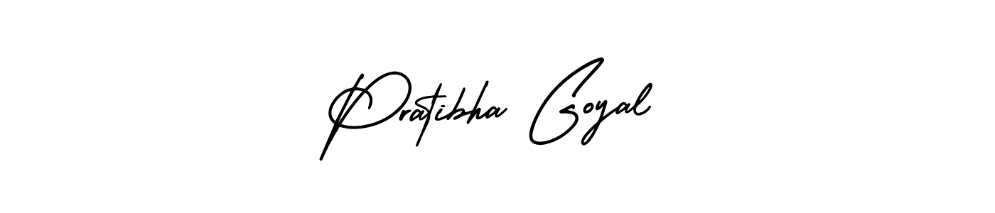 Also we have Pratibha Goyal name is the best signature style. Create professional handwritten signature collection using AmerikaSignatureDemo-Regular autograph style. Pratibha Goyal signature style 3 images and pictures png