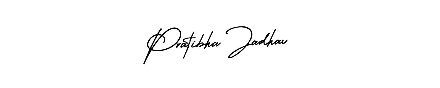 Create a beautiful signature design for name Pratibha Jadhav. With this signature (AmerikaSignatureDemo-Regular) fonts, you can make a handwritten signature for free. Pratibha Jadhav signature style 3 images and pictures png