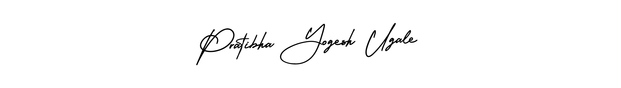Similarly AmerikaSignatureDemo-Regular is the best handwritten signature design. Signature creator online .You can use it as an online autograph creator for name Pratibha Yogesh Ugale. Pratibha Yogesh Ugale signature style 3 images and pictures png