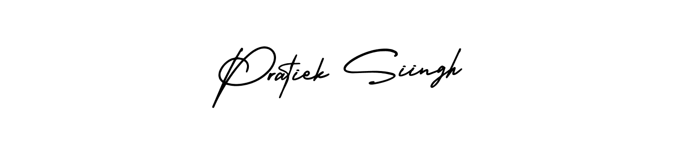 How to make Pratiek Siingh signature? AmerikaSignatureDemo-Regular is a professional autograph style. Create handwritten signature for Pratiek Siingh name. Pratiek Siingh signature style 3 images and pictures png