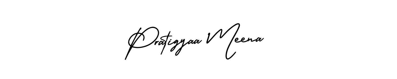 How to Draw Pratigyaa Meena signature style? AmerikaSignatureDemo-Regular is a latest design signature styles for name Pratigyaa Meena. Pratigyaa Meena signature style 3 images and pictures png