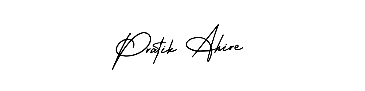 This is the best signature style for the Pratik Ahire name. Also you like these signature font (AmerikaSignatureDemo-Regular). Mix name signature. Pratik Ahire signature style 3 images and pictures png