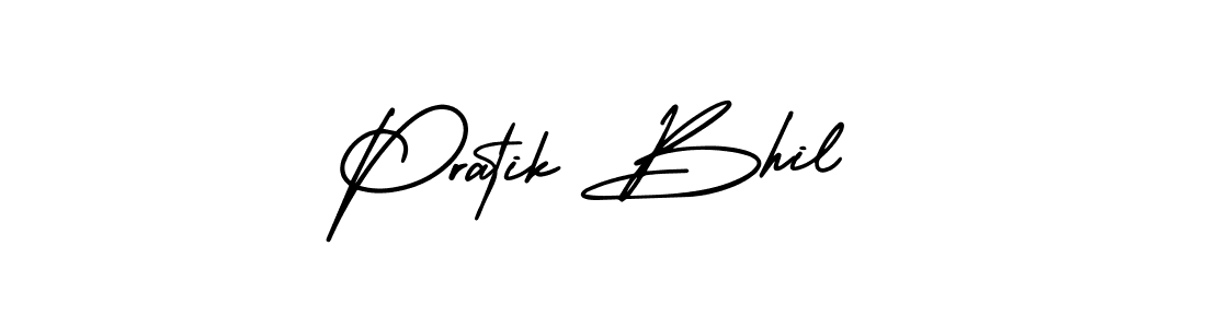 AmerikaSignatureDemo-Regular is a professional signature style that is perfect for those who want to add a touch of class to their signature. It is also a great choice for those who want to make their signature more unique. Get Pratik Bhil name to fancy signature for free. Pratik Bhil signature style 3 images and pictures png