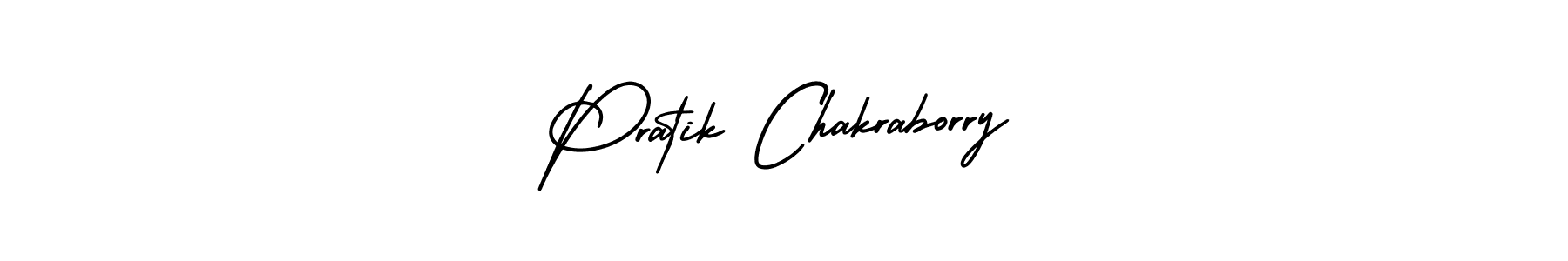 Use a signature maker to create a handwritten signature online. With this signature software, you can design (AmerikaSignatureDemo-Regular) your own signature for name Pratik Chakraborry. Pratik Chakraborry signature style 3 images and pictures png