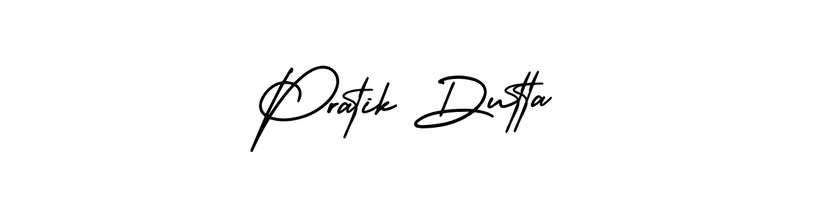Use a signature maker to create a handwritten signature online. With this signature software, you can design (AmerikaSignatureDemo-Regular) your own signature for name Pratik Dutta. Pratik Dutta signature style 3 images and pictures png