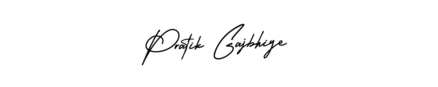 How to make Pratik Gajbhiye name signature. Use AmerikaSignatureDemo-Regular style for creating short signs online. This is the latest handwritten sign. Pratik Gajbhiye signature style 3 images and pictures png