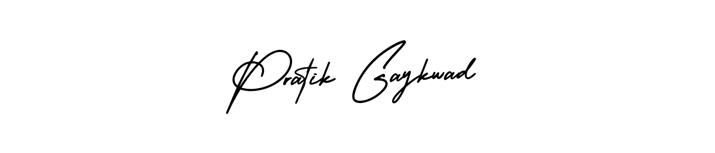 Pratik Gaykwad stylish signature style. Best Handwritten Sign (AmerikaSignatureDemo-Regular) for my name. Handwritten Signature Collection Ideas for my name Pratik Gaykwad. Pratik Gaykwad signature style 3 images and pictures png