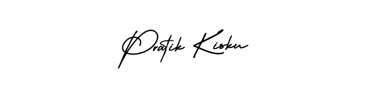 Create a beautiful signature design for name Pratik Kisku. With this signature (AmerikaSignatureDemo-Regular) fonts, you can make a handwritten signature for free. Pratik Kisku signature style 3 images and pictures png