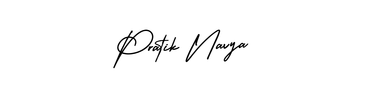 Similarly AmerikaSignatureDemo-Regular is the best handwritten signature design. Signature creator online .You can use it as an online autograph creator for name Pratik Navya. Pratik Navya signature style 3 images and pictures png