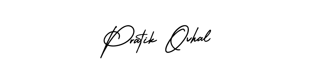 AmerikaSignatureDemo-Regular is a professional signature style that is perfect for those who want to add a touch of class to their signature. It is also a great choice for those who want to make their signature more unique. Get Pratik Ovhal name to fancy signature for free. Pratik Ovhal signature style 3 images and pictures png