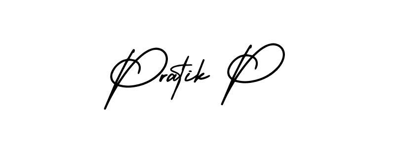 Similarly AmerikaSignatureDemo-Regular is the best handwritten signature design. Signature creator online .You can use it as an online autograph creator for name Pratik P. Pratik P signature style 3 images and pictures png
