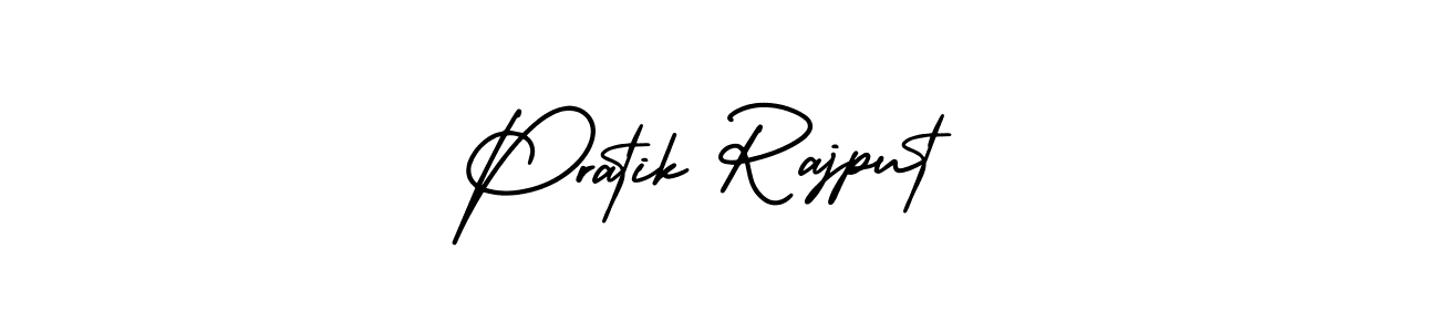 AmerikaSignatureDemo-Regular is a professional signature style that is perfect for those who want to add a touch of class to their signature. It is also a great choice for those who want to make their signature more unique. Get Pratik Rajput name to fancy signature for free. Pratik Rajput signature style 3 images and pictures png