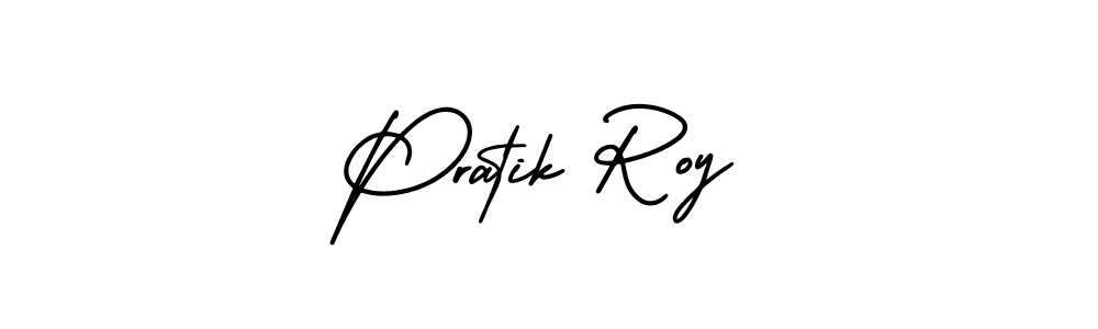 It looks lik you need a new signature style for name Pratik Roy. Design unique handwritten (AmerikaSignatureDemo-Regular) signature with our free signature maker in just a few clicks. Pratik Roy signature style 3 images and pictures png