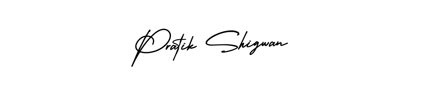 Use a signature maker to create a handwritten signature online. With this signature software, you can design (AmerikaSignatureDemo-Regular) your own signature for name Pratik Shigwan. Pratik Shigwan signature style 3 images and pictures png