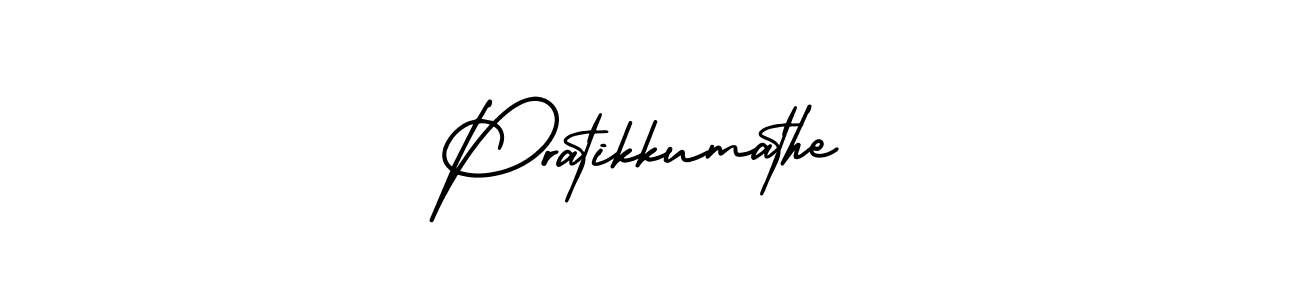 Design your own signature with our free online signature maker. With this signature software, you can create a handwritten (AmerikaSignatureDemo-Regular) signature for name Pratikkumathe. Pratikkumathe signature style 3 images and pictures png