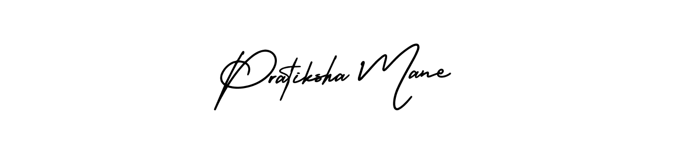 AmerikaSignatureDemo-Regular is a professional signature style that is perfect for those who want to add a touch of class to their signature. It is also a great choice for those who want to make their signature more unique. Get Pratiksha Mane name to fancy signature for free. Pratiksha Mane signature style 3 images and pictures png