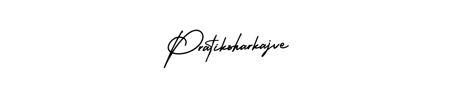 The best way (AmerikaSignatureDemo-Regular) to make a short signature is to pick only two or three words in your name. The name Pratiksharkajve include a total of six letters. For converting this name. Pratiksharkajve signature style 3 images and pictures png